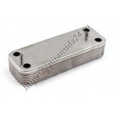 Теплообменник ГВС 14 пл 17B2071400 подходит для BAXI Eco, Duo-tec, CI, Initia, MS, Nuvola / WESTEN Energy 5686680 5653680