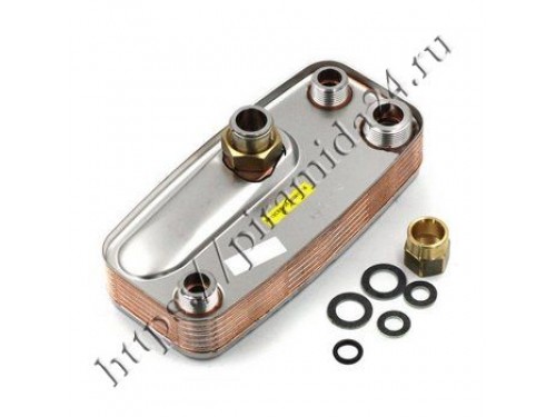 Теплообменник ГВС 13 пл подходит для IMMERGAS Mini 1.013430 3.015436