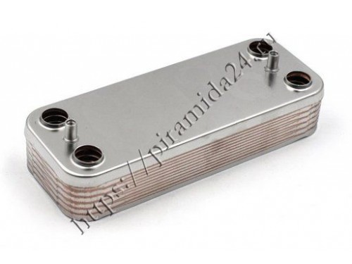 Теплообменник ГВС 12 пл подходит для BERETTA City, Super exclusive, Mynute, Exclusive R8036 / HAIER A01011