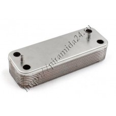 Теплообменник ГВС 16 пл 17B2071600 подходит для BAXI Luna, Eco, Initia, CL, Duo-tec, MS, Nuvola 5686680 5653680 5686690 / WESTEN Energy