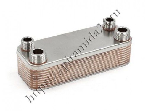 Теплообменник ГВС 18 пл подходит для HERMANN Thesi 15004403