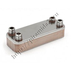 Теплообменник ГВС 17B1901415 подходит для VAILLANT Turbomax, Atmomax, Ecomax, Aquaplus, Aquablock, VMW 065131 14 пл