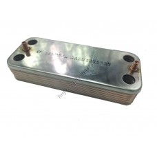 Теплообменник ГВС подходит для BALTGAZ Turbo 20490565 / BAXI Eco 63041310091, 6304131044, 6304131043 12 пл