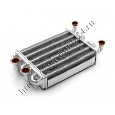 Теплообменник битермический подходит для ARISTON Egis, AS 65106300 /BALTGAZ Neva / BIASI Binova BI1592100 / IMMERGAS Star 24 3E 1.024398 / /UNICAL Idea / RODA Vortech One 95263474
