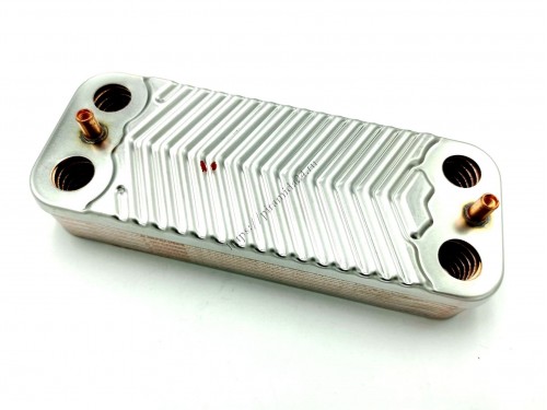Теплообменник ГВС подходит для BALTGAZ Turbo 20490565 / BAXI Eco 63041310091, 6304131044, 6304131043 12 пл.