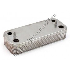 Теплообменник ГВС 12 пл подходит для ARISTON Alteas, BS, Cares, Clas, Egis, Genus, HS, Matis 65104333 / CHAFFOTEAUX Alixia, Talia, Pigma, Niagara