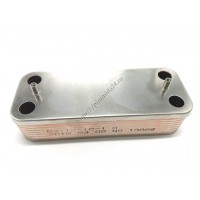 Теплообменник ГВС 17B1901444 подходит для ARISTON BS, BS II, Matis, Clas, Genus, Egis, Cares, HS 65104333 / CHAFFOTEAUX Alixia, Inoa, Pigma, Talia, Niagara, Urbia 16 пл