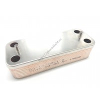 Теплообменник ГВС 17B1901444 подходит для ARISTON BS, BS II, Matis, Clas, Genus, Egis, Cares, HS 65104333 / CHAFFOTEAUX Alixia, Inoa, Pigma, Talia, Niagara, Urbia 16 пл