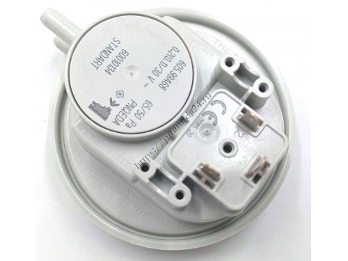 Реле давления Huba 65/50 Pa подходит для ARISTON Microgenus Plus System 65100716 / PROTHERM 0020118742